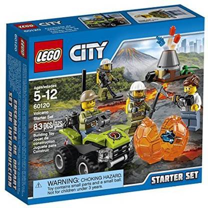 LEGO City Volcano Explorers 60120 Volcano Starter Set Building Kit (83 Piece)