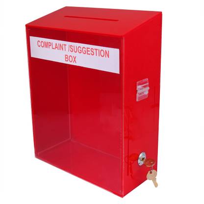RASPER Acrylic Letter Box Complaint Box Suggestion Box For Home, Office & School Wall Mounted Mailbox