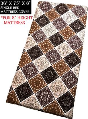 GriinViztal Single Size Zippered Cotton Breathable Mattress Cover