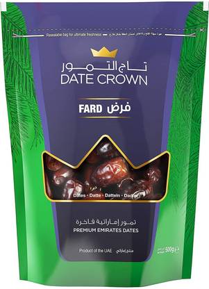 DATE CROWN Fard Dates 500Gm Khajur/Khjoor Dates