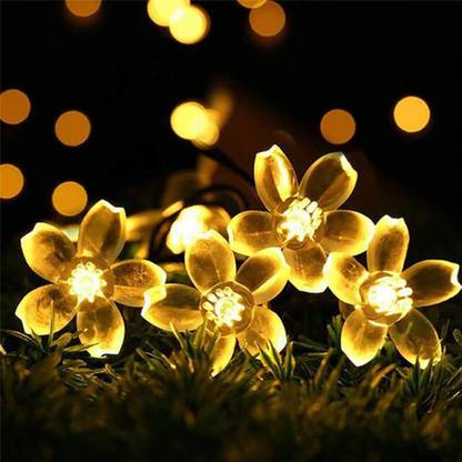 RAAGMANSAA 20 LEDs 7 m Yellow Steady Flower Rice Lights