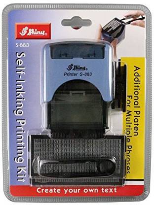SHINY S-883 Self Inking Stamp Printing Kit DIY Set Self Ink Stamp KIT