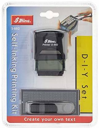 SHINY S-882 Self Inking Stamp Printing Kit DIY Set Rubber Stamp Kit