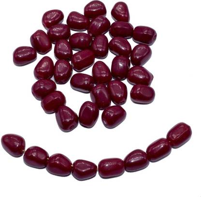 beadwaala Maroon Beads