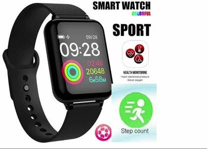 Stybits RA361/ Y68 MAX HEART RATE MULTI FACES SMART WATCH BLACK(PACK OF 1) Smartwatch