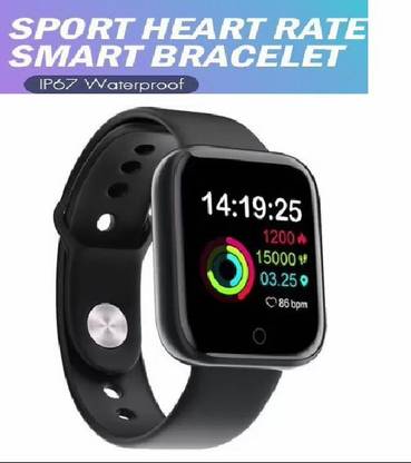 Stybits RA47/ Y68 PRO FIITNESS TRACKER STEP COUNT SMART WATCH BLACK(PACK OF 1) Smartwatch