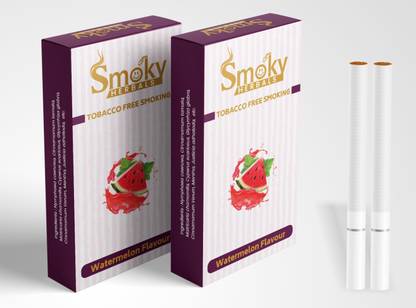 Smoky Herbals Watermelon Flavour 100% Tobacco & Nicotine Free Cigarette ( Pack of 2 ) Smoking Cessations