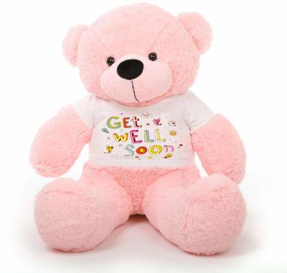 Hug 'n' Feel SOFT TOYS Teddy Bear 6 Feet Soft Toy, Wearing "get Well Soon" 6 ft - 72 inch