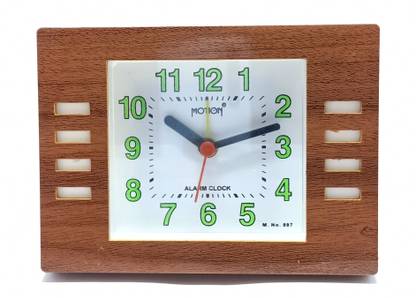 MOTIN Analog Brown Clock