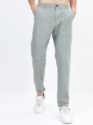 HIGHLANDER Regular Fit Men Grey Trousers