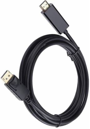 TERABYTE  TV-out Cable 1.6 Meter Display Port DP Male to HDMI Male Cable Full HD Video 1080P