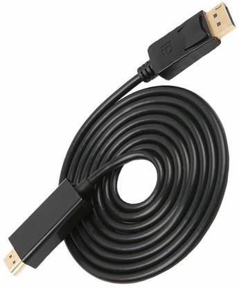TERABYTE  TV-आउट केबल 1.6 Meter DP TO HDMI Cable Display Port Male to HDMI Male Full HD Video 1080P