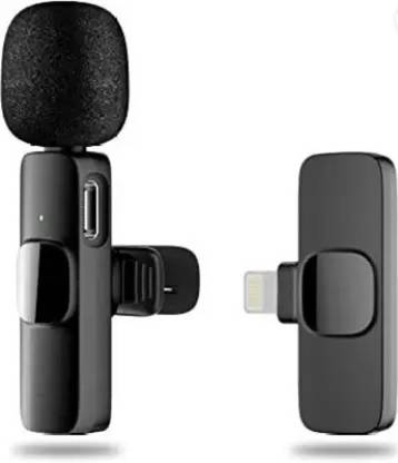 pompeo Wireless Mic to record Voice for Youtube, Tiktok, Mini Mic with Clip NA Voice Recorder