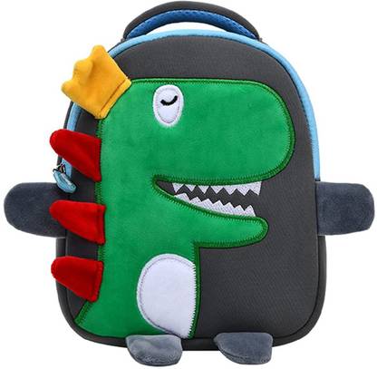 WISHKEY Waterproof Dino Bag for Toddler Lightweight Dinosaur Mini Backpack for Kids Waterproof School Bag