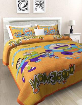 144 TC Cotton Double Abstract Bedsheet