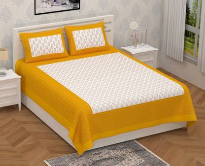 144 TC Cotton Double Abstract Bedsheet