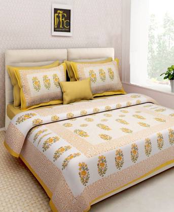144 TC Cotton Double Bedsheet