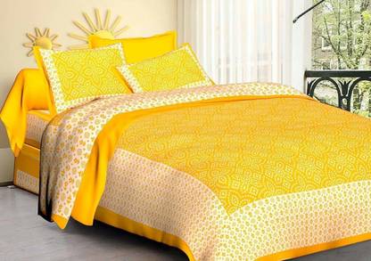 144 TC Cotton Double Abstract Bedsheet