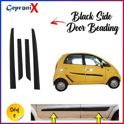 GEPRONIX PREMIUM QUALITY Black Side Car BEEDING Compatible FOR TATA nano Car Beading Roll For Door