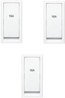 JELECTRICALS 16 AMP Modular Flat Switch 16 A One Way Electrical Switch