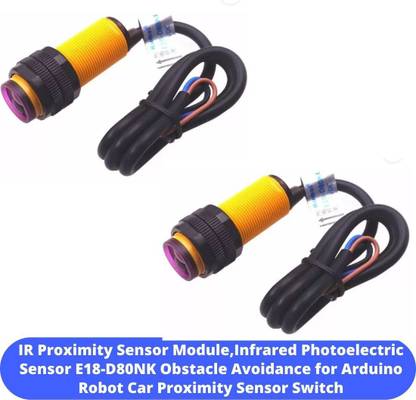 Spire IR Proximity Sensor Module Infrared Photoelectric Sensor E18-D80NK (Pack of 2) Electronic Components Electronic Hobby Kit