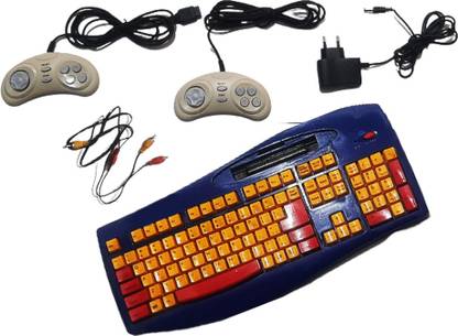 PTCMart Tv video game 8 bit keyboard game old model n/a GB with educational game
