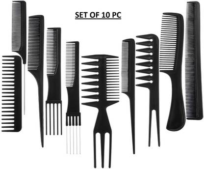 Yora Professional Set Of 10 Professional Hair Cutting & Styling Comb Kit