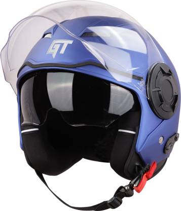 Steelbird GT ISI Certified Open Face Helmet for Men & Women with Inner Sun Shield Motorbike Helmet