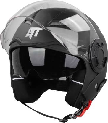 Steelbird GT ISI Certified Open Face Helmet for Men & Women with Inner Sun Shield Motorbike Helmet
