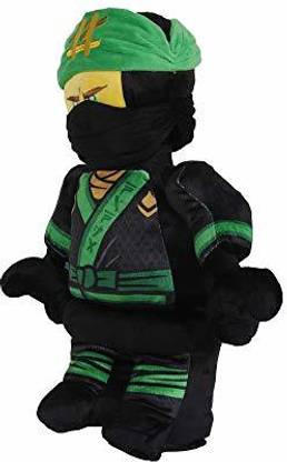 LEGO Ninjago Lloyd Warrior Character Shaped Soft Plush Cuddle Pillow Green/Black