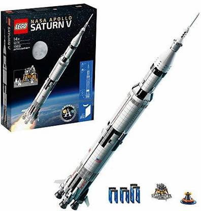 LEGO 92176 Ideas NASA Apollo Saturn V Space Rocket and Vehicles, Spaceship Collector