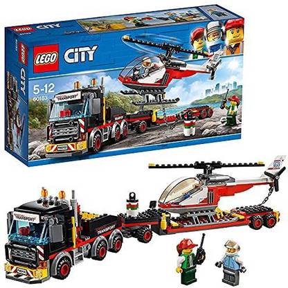 LEGO City Great Vehicles Heavy Cargo Transport Playset Toy Truck & Helicopter