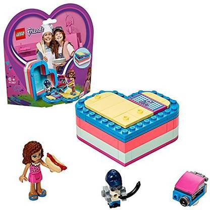 LEGO 41387 Friends Olivia?s Summer Heart Box Toy Collectible Dolls Set