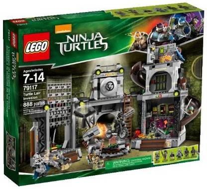 LEGO Ninja Turtles 79117 Turtle Lair Invasion Building Set