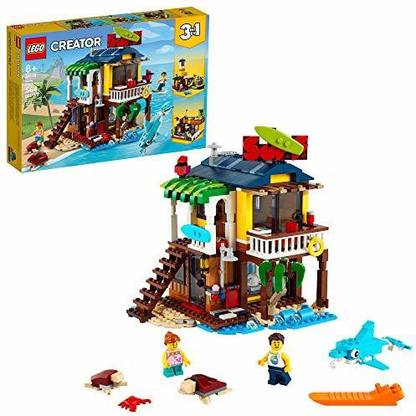 LEGO Creator 3in1 Surfer Beach House 31118 Building Kit Featuring Beach Hut