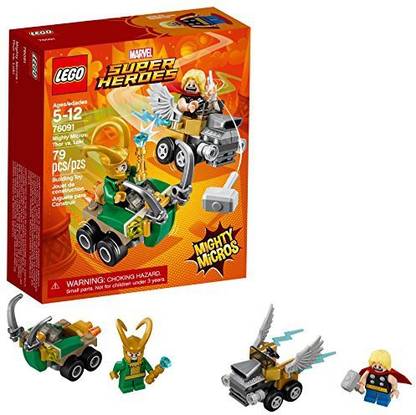 LEGO Marvel Super Heroes Mighty Micros: Thor vs. Loki 76091 Building Kit (79 Piece)