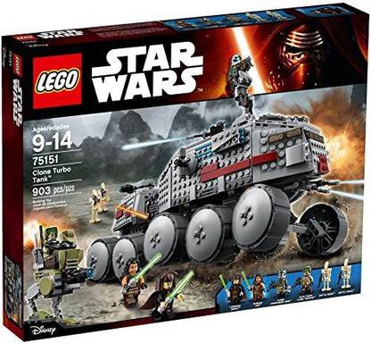 LEGO Star Wars Clone Turbo Tank with Jedis Battle Droids and ATRT 75151