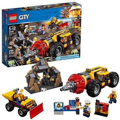 LEGO City Mining Heavy Driller 60186 Building Kit (294 Piece)