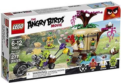 LEGO Angry Birds 75823 Bird Island Egg Heist Building Kit (277 Piece)