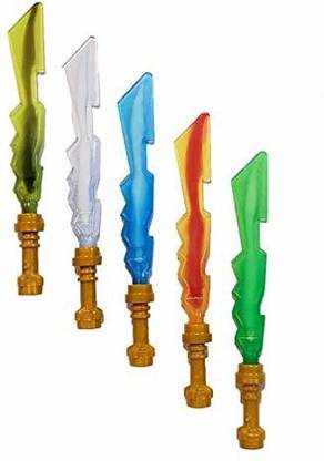 LEGO 2013 Ninjago Ninja Elemental Blades Custom Assortment of 5 Elemental Blades