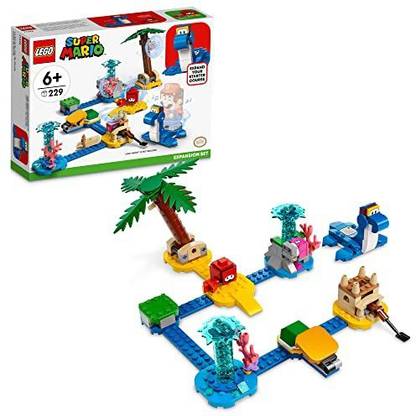 LEGO Super Mario Dorrie’s Beachfront Expansion Set 71398 Building Kit Collectible Toy