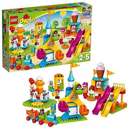 LEGO DUPLO Town Big Fair 10840 Role Play and Learning Building Blocks Set for Toddler