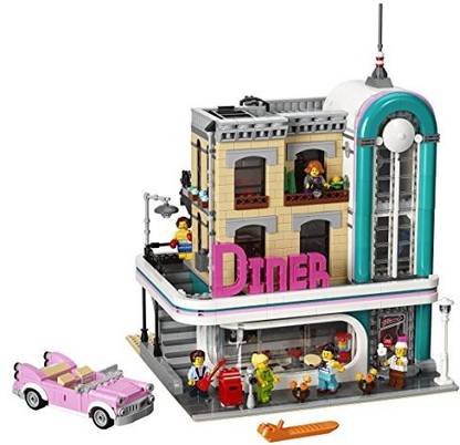 LEGO Creator Expert Downtown Diner 10260 Building Kit (2480 Piece), Multi