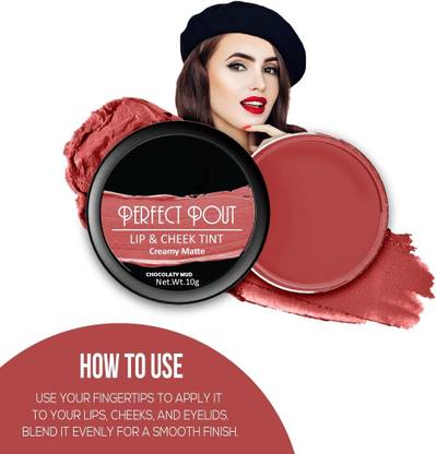 MYEONG Lip Tint & Cheek Tint Multi Pot Chocolaty Mud Tint Lip Stain