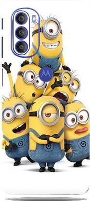 Mclaxa Minions Cartoon Mobile Motorola G52 5G Back Skin, Minions Cartoon, Motorola G52 5G Mobile Skin