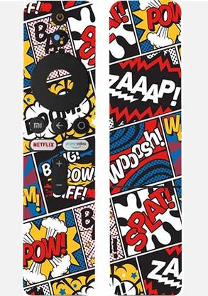 जीवा क्रिएशन High Quality Boom Tv Remote protector, skin or vinyl wrap for Mi Smart LED Tv Remote With Non Slip Quality Mi Smart LED Tv Remote, led tv remote मोबाइल स्किन