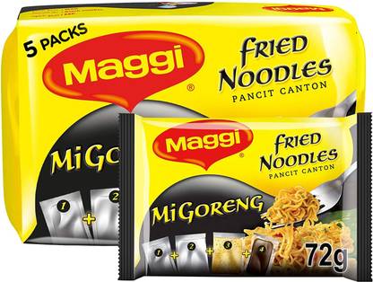 Maggi Fried Noodles ( HALAL ) Imported 360gms ( 5 Pack x 72g ) Instant Noodles Non-vegetarian