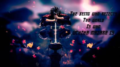 Madara The Legendry Ghost Of Uchiha Fan Art Poster for Wall and Home décor 12x18 cm Paper Print
