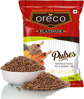 oreco Brown Mot Matki (Whole) (High Protein Dal Moth, Sprouts Dal, 500g Pack)