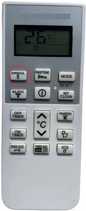 J.K. WEBSHOP AC Remote No. 168 with Supercool Function, Compatible for Hitachi AC NA Remote Controller